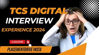 TCS Latest Digital Interview Experience 2024 Real Time TCS Interview Experience 2024 [upl. by Nlyak]