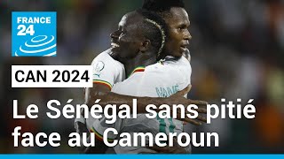 CAN 2024  Le Sénégal ne laisse aucune chance au Cameroun • FRANCE 24 [upl. by Llejk24]