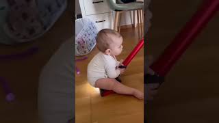 Let Me Help You Daddy Baby Funny Video  Small baby Cute Video  Videos [upl. by Ytirev]