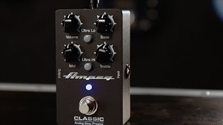 Ampeg Classic Analog Bass Preamp Pedal Demo [upl. by Byrdie]