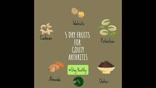 5 dry fruits in GOUTY ARTHRITISjointpain gout goutrelief ayurvedalifestyle arthritis food eat [upl. by Hniv655]