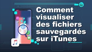 Comment visualiser des fichiers sauvegardés sur iTunes [upl. by Ilram420]