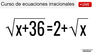 ECUACIONES IRRACIONALES DESDE CERO CON RAÍCES PARA PRINCIPIANTES [upl. by Willard]