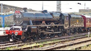 45690 Leander with The Dalesman at Carlisle on 1st June 2021 [upl. by Atsyrc]