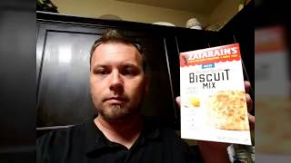 NEW PRODUCT review Zatarains Garlic Cheddar Biscuits [upl. by Valora250]