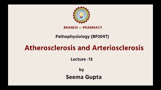 Pathophysiology  Atherosclerosis and Arteriosclerosis AKTU Digital Education [upl. by Cired]