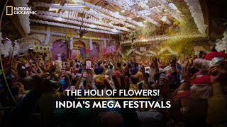 The Holi of Flowers  Indias Mega Festivals  National Geographic [upl. by Nile31]