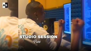 Pcee Previews His Latest Production feat Justin99  quotLalelaquot  Studio Session [upl. by Iand]