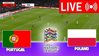 🔴NA ŻYWO Portugalia vs Polska  Liga Narodów UEFA  Mecz dzisiaj na żywo [upl. by Niro]