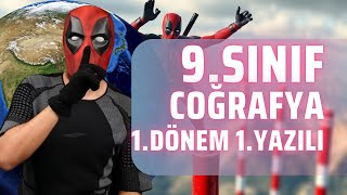 9SINIF COĞRAFYA 1DÖNEM 1YAZILI  GENEL TEKRAR [upl. by Siuqramed]