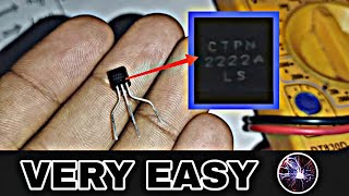 how to check NPN TRANSISTOR 2N2222  POWER SWITCHING TRANSISTOR 2N2222 [upl. by Ellehsor]