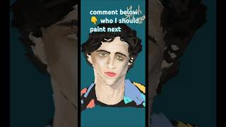 Timothée Chalamet after huffing spice art drawing painting mangaart mangastyleart portrait [upl. by Nipahc]