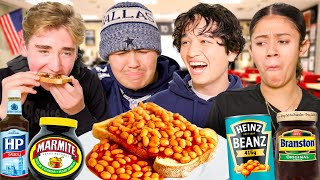 American Highschoolers try British comfort food for the first time [upl. by Gaudette]