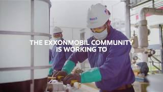 Supporting Frontline Workers With Hand Sanitizer  ExxonMobil [upl. by Petit]