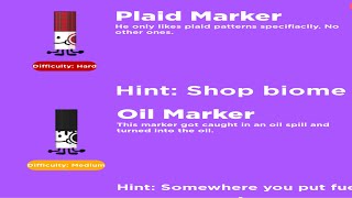 How to get Oil Marker And Plaid Marker In Find the Markers 145 New Markers [upl. by Onateag]