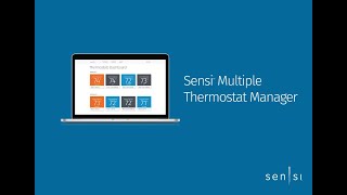 Sensi Multiple Thermostat Manager  Demo [upl. by Outhe]