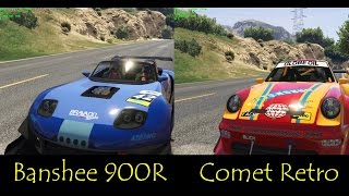 GTA 5 DLC  New Comet Retro VS Banshee 900R Best racing car [upl. by Amoihc]