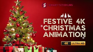 Festive 4K Christmas Animation  After Effects Motion Graphics Templates amp Stock Footage [upl. by Aikan]