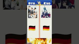 BTS vs exo completion shortfeed bts viralvideo btsarmy [upl. by Danella]