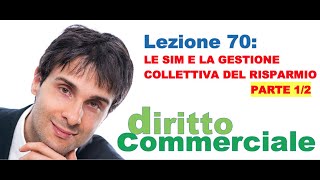 Diritto Commerciale Video Lezione n70  Le SIM e la gestione collettiva del risparmio PARTE 12 [upl. by Reiners]