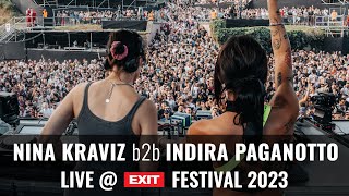 EXIT 2023  Nina Kraviz b2b Indira Paganotto live  mts Dance Arena FULL SHOW HQ Version [upl. by Welker]