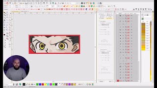 ANIME EMBROIDERY DESIGN  Wilcom Digitizing Tutorial [upl. by Htidirrem]