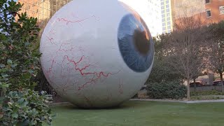 30FootTall Eyeball In Downtown Dallas [upl. by Hisbe]