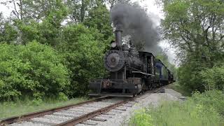 Hocking Valley No 3 steams into Haydenville Cinematic footage by Pennsy Productions [upl. by Bega850]