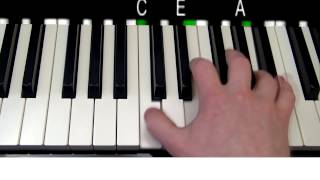 How to Play Locked Out Of Heaven by Bruno Mars Piano Tutorial [upl. by Ennagem]