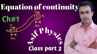 Equation of Continuity Class 11 Physics [upl. by Airotciv]