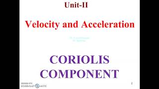 ACCELERATION ANALYSIS CORIOLIS COMPONENT [upl. by Dieterich]