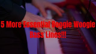 Piano lessons 2024  Boogie Woogie Bass Lines  Advanced [upl. by Ettari]