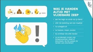 Campagne handhygiëne woonzorgcentra  correct handen wassen met vloeibare zeep [upl. by Tol]