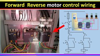 forward reverse motor control wiring  reverse forward motor control circuit diagram [upl. by Aleibarg485]