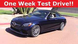 2020 MercedesBenz C300 Cabriolet Review One Week Drive [upl. by Lubbock217]