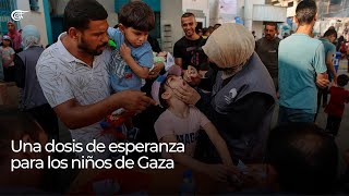 Una dosis de esperanza para los niños de Gaza [upl. by Willard]