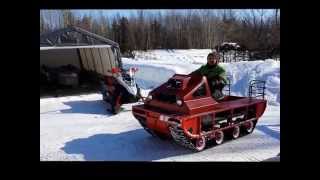 1973 PPT PasseParTout Double Track  Kohler engine  Snowmobile [upl. by Aihtnys]