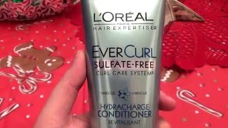 LOréal Paris Hair Expertise EverCurl Hydracharge Conditioner REVIEW [upl. by Ialokin703]