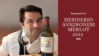 Degustazione Vino  Desiderio Avignonesi Merlot 2015 Toscana  SommyVini [upl. by Aamsa]