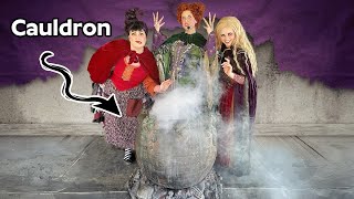 How to make a Giant Cauldron  DIY witchs Cauldron for Halloween [upl. by Krock859]