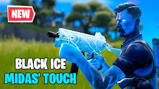 NEW Icebound Midas Touch  Fortnite Black Ice Midas skin gameplay [upl. by Aveer291]