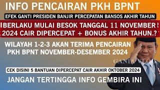 INFO PENCAIRAN PKH TAHAP 6 amp BPNT SUDAH BOCOR WILAYAH 123 SIAP TERIMA PENCAIRAN PLUS 5 BANSOS [upl. by Leimaj]