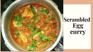 Scrambled Egg Curry Recipe [upl. by Ahsilram]