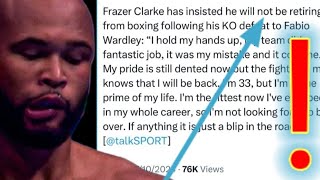 ANNOUNCEMENT ❗️ FRAZER CLARKE CLEARS UP THE FALSE RUMORS OF HIS RETIREMENT 🛑 COUNTERPUNCHED ❗️ [upl. by Salena]