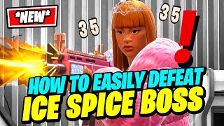 How to EASILY Find and Defeat ICE SPICE Boss FULL GUIDE amp VAULT LOCATION  Fortnite Remix [upl. by Eneri159]