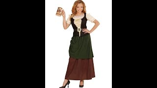 7340  quotMEDIEVAL WENCHquot shirt with corset skirt with overskirt belt [upl. by Bohaty]