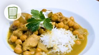 HühnchenCurry mit Kichererbsen und Mango chefkoch [upl. by Nirda]