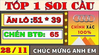 GIẢI MÃ CẦU LÔ CỰC DĨ NGÀY 2811 SOI CẦU XSMB 2811  LÔ KHUNG 2 NGÀY  DỰ ĐOÁN XSMB  TỐP 1 SOI CẦU [upl. by Lacy7]