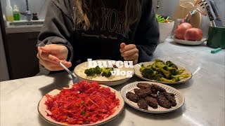 Homebody living in the city  pomegranate molasses turkish breakfast meatballs with winter salad [upl. by Octavus]