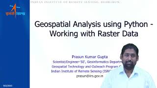 Geospatial Analysis using Python  Working with Raster Data [upl. by Hagerman826]